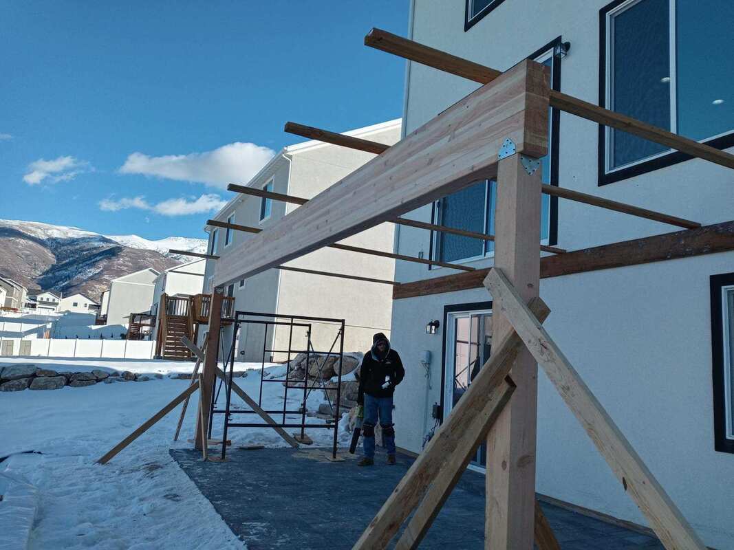 Build A Deck Frame In Layton Utah — Ogden Handyman