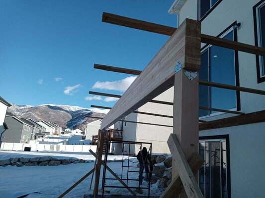 Deck Frame Build In Layton Utah — Ogden Handyman